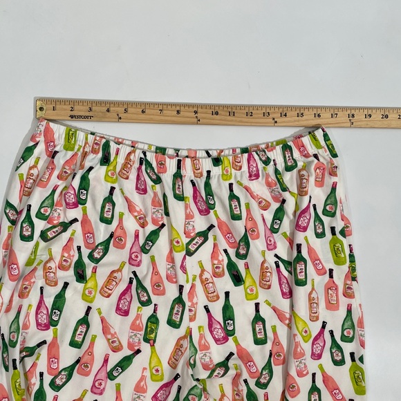 BedHead Pajama Set Size XL LS Top Pants Wine/Champagne Print EUC - Picture 11 of 13